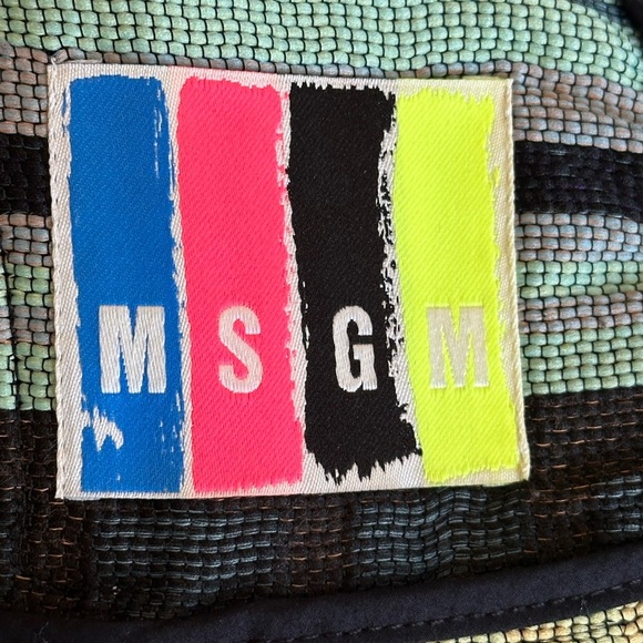 MSGM | Aztec Embroidered Biker Jacket, Size 6 - Picture 7 of 11